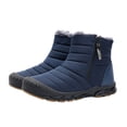 thumbnail image 2 of LSLJS Men Shoes Solid Color Winter Keep Warm Woolen Casual Zipper Short Boots, Men's Snow Boots, 2 of 5
