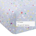 thumbnail image 4 of Mainstays Kids 220TC Cotton Star Queen, 4 Piece Sheet Set, 4 of 8