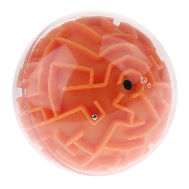 fastboy 3D Maze Ball Ball Brain Maze Educational Kids Game Toy Orange (Media Difficulty) 1Set