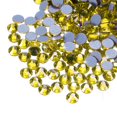 thumbnail image 1 of Uxcell Hotfix Rhinestones Flatback Crystal Glass Gems for Craft Clothes DIY Decoration Lemon Yellow 4.8mm, 1 of 5