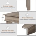 thumbnail image 4 of Farmhouse Dining Table for 4-6 – 63" Large Rectangular Wooden Kitchen Table – Heavy-Duty 81 lbs Frame, Stable Build – Perfect for Dining Room, Family Gatherings, 4 of 9