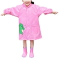 thumbnail image 2 of Penkiiy Tout-Petits Enfants Bébés Filles Mignon Imprimé Imperméable Enfants Manteau de Pluie Imperméable à Capuche Veste Manteau 4-5 Ans Rose, 2 of 5