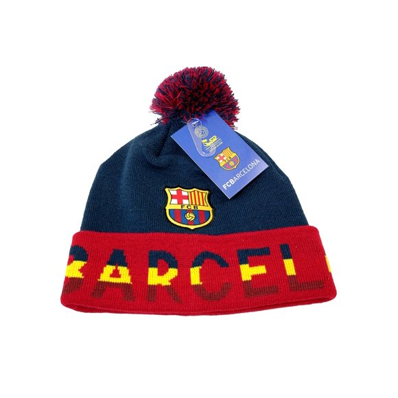 RHINOXGROUP FC Barcelona Authentique Tuque de Soccer Officielle sous Licence (Taille Unique, FCB 6)