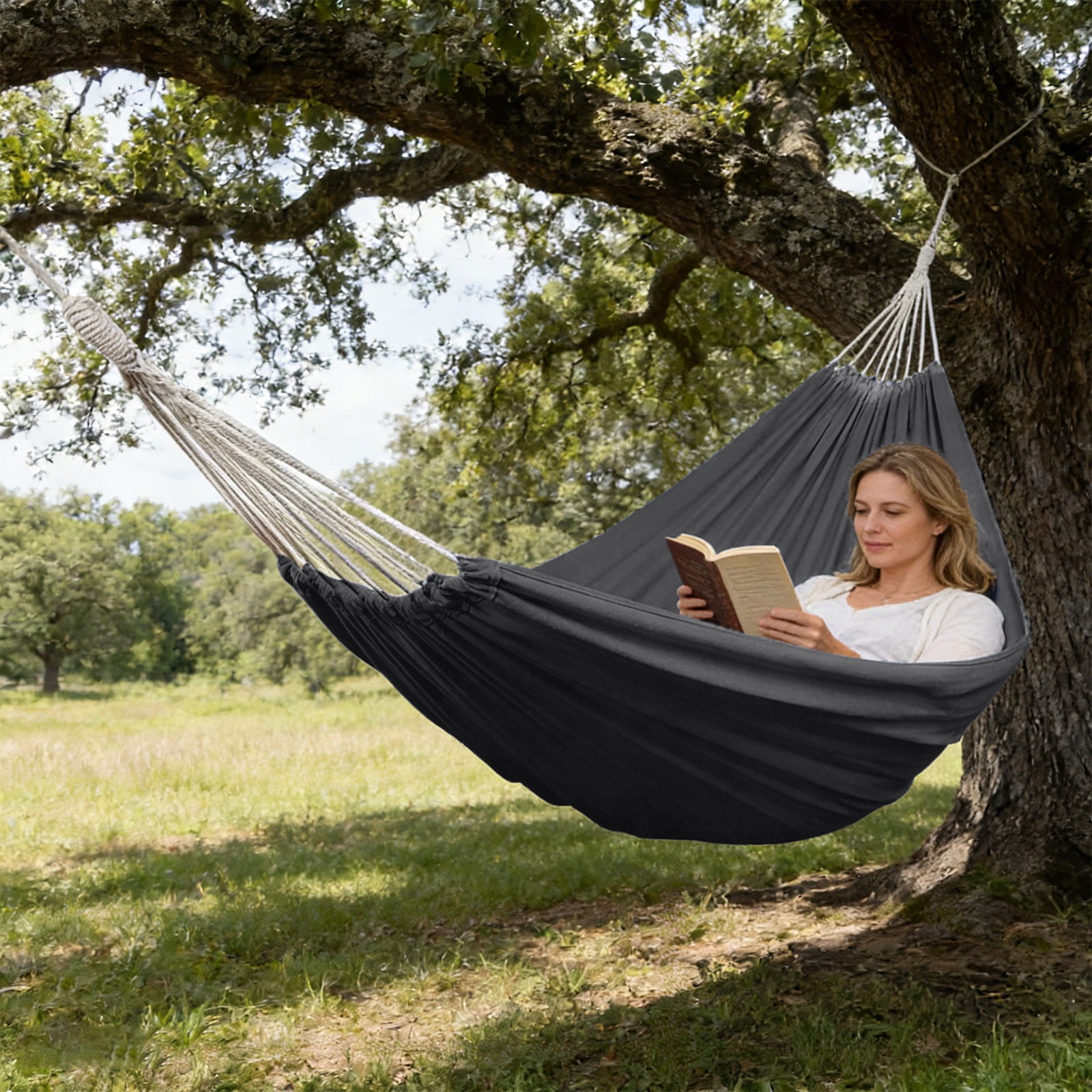 Storify Camping Hammocks With Antis-Tip Designs Heavy Duty Canvas Outdoor Hammocks For Adults Portable Tree Hammocks For Beach Garden Backyard Patio T