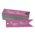 thumbnail image 1 of Inkdotpot Pack Of 50 Real Silver Foil Paper Tags Happy Diwali Favor Hang Tags, 1 of 6