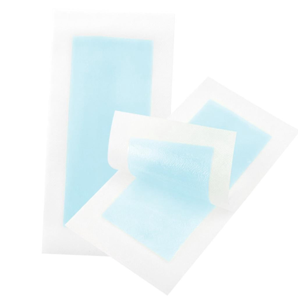 Milaget 10 Pcs Bandes Froides pour Épilation des Jambes Double Face Bleu