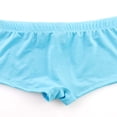 thumbnail image 4 of Mens Low Waist Solid Color Striped Drawstring Hot Spring Quick Dry Swimming Briefs, 4 of 9