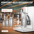thumbnail image 3 of VEVOR Milkshake Maker Machine, 120W Commercial Milk Tea Shaker Machine, Double Head Milk Shake Mixer Machine, 0-180s Adjustable Milkshake Blender, 3 of 9