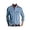 Blue, variant on Men's Long Sleeve Thermal Button Polo Shirt Cotton with Pocket: Classic Style Ultimate Comfort for Fall Winter - Casual Wear