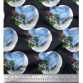 thumbnail image 1 of Soimoi Poly Georgette Fabric Tropical Flower & Heart Fabric Prints by Yard 42 Inch Wide, 1 of 3