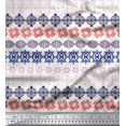 thumbnail image 1 of Soimoi Japan Crepe Satin Fabric Aztec Geometric Print Fabric by Yard 42 Inch Wide, 1 of 3