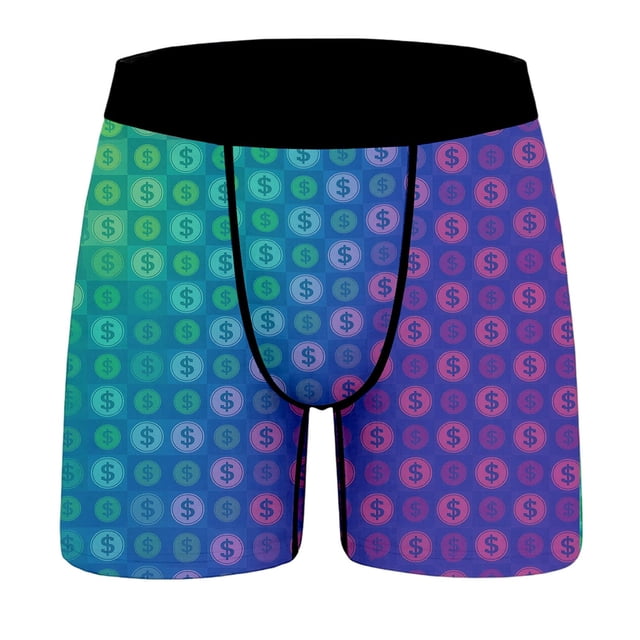 Gpoecd Boxeurs pour Femmes à Imprimé Intégral Mode Décontractée Quotidien Doux Respirant Sans Lignes Visibles Culottes Grande Taille Multicolore,TG