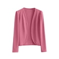 thumbnail image 1 of Timegard Cardigan for Women Plus Size Cropped Open Front Long Sleeve Fall Casual Lightweight Jackets, 1 of 3