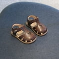 thumbnail image 4 of REDARER Kids Summer Solid Color Soft Bottom Lightweight Breathable Non Slip Cute Beach Sandals,Size 9-12 Months, 4 of 6