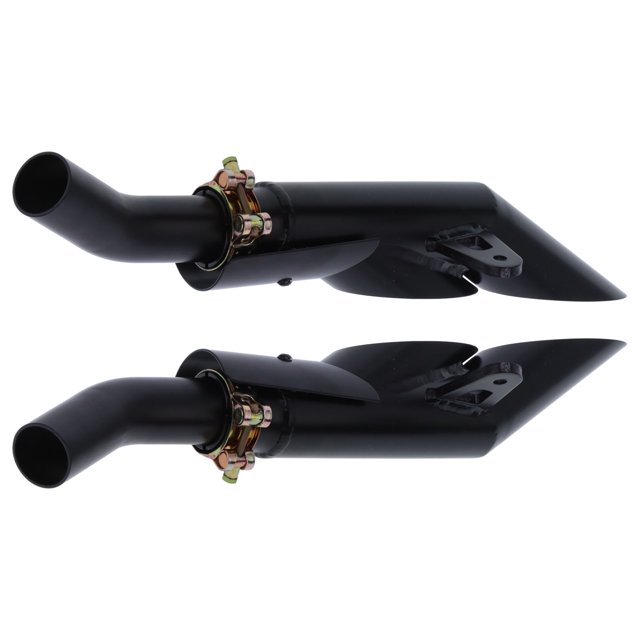 Exhaust Tail Tube, Durable Dual Outlet Easy Installation Exhaust Mid Pipe For Motorbike