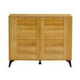 thumbnail image 3 of Commode de Rangement à 9 Tiroirs avec Dessus en Bois - Organisateur MDF Blanc pour Chambre, Salon, Cuisine - Commode Moderne, 3 of 6