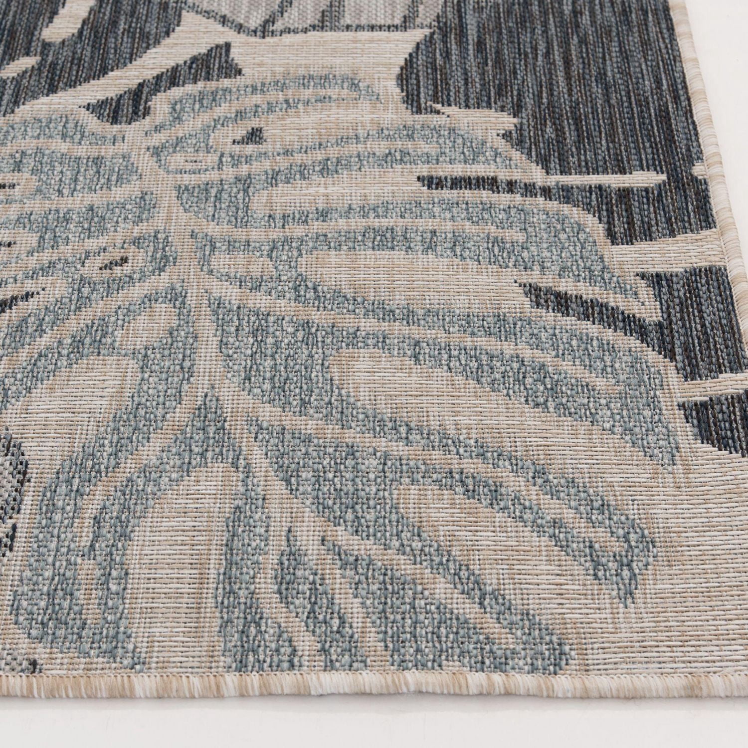 Hayweld Blue and Gray Woven Area Rug
