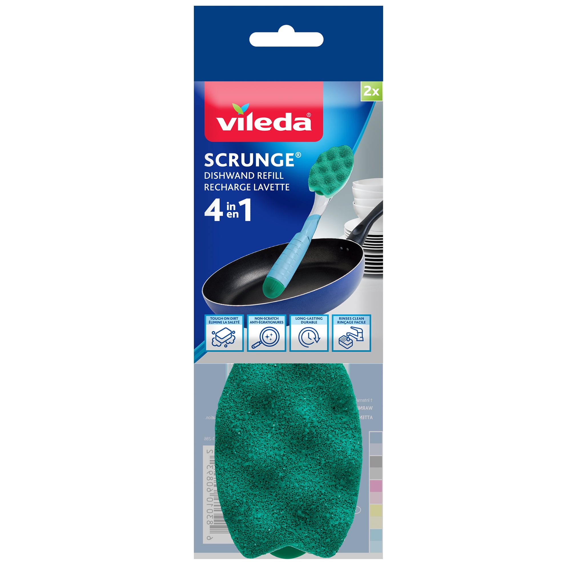 Vileda® Scrunge® Multi-Use Dishwand Replacement Refills, 2-Count