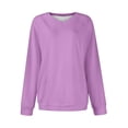 thumbnail image 4 of Meichang Long Sleeve Shirt for Women V Neck Raglan Long Sleeve Pullover Basic Solid Loose Fit Spring Sweatshirt 2025 Fashion, 4 of 5