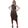 thumbnail image 1 of Moomaya Robe Kurti à une Épaule Imprimée pour Femme, Sans Manches, à Col Bénitier, Style Bohème, Tenue de Soirée de Designer, 1 of 7