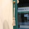 thumbnail image 4 of Guirlande de Perles en Bois avec Pompons 5 Styles Perles Rustiques Naturelles Perle en Bois, 4 of 8