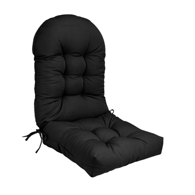jinwen High Back Patio Chair Cushion Indoor Outdoor High Back Rocking Chair Cushion Black