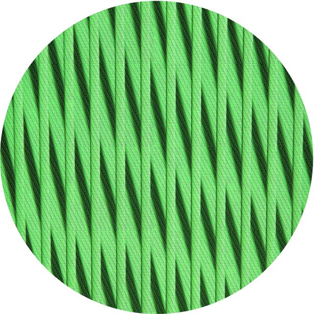 Ahgly Tapis Rond Lavable en Machine Intérieur Transitionnel Vert Néon, 3 Pieds Rond