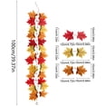 thumbnail image 3 of Amzcrzy P Lastic R Attan Feuille d'Érable Simulée Rattan Vente en Gros Europe et États-Unis Décoration pour la Maison Feuille d'Érable Simulée Arrangement Pittoresque Feuille d'Érable Simulée Déco Maison Décoration pour la Maison, 3 of 6