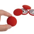 thumbnail image 4 of Unique Bargains 10pcs 48L Fabric Cloth Covered Button 30mm Round Metal Shank Sewing Buttons for Suits Dress Blouses, Red, 4 of 5
