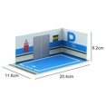 thumbnail image 2 of facefd 1:32 Parking Lot Model Car Diecast Garage for Diorama Collection Background 32108 Blue, 2 of 4