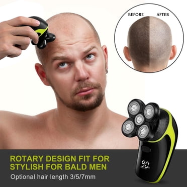 5 Heads Shaver Blade Heads Beard Cutter Replacement Blade Electric Razor Shaver Head Shaving Bald Tool for Head and Face, Easy Installation