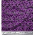 thumbnail image 1 of Soimoi Silk Fabric Floral Block Decor Fabric Printed Yard 42 Inch Wide, 1 of 3