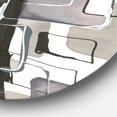 thumbnail image 2 of Designart 'Glam Dancing shape III' Glam Metal Circle Wall Art, 2 of 3