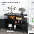 thumbnail image 4 of HOMCOM Kitchen Sideboard, Buffet Cabinet, Wooden Storage Console Table, 4 of 10