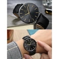 thumbnail image 3 of Heliisoer Men Trendy Ultra Thin Minimalist Watch Stainless Steel Quartz, 3 of 3
