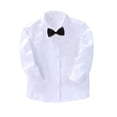 thumbnail image 1 of Nmmacb Chemise Habillée à Manches Longues pour Garçons, Col Boutonné, avec Cravate, 2-14 Ans, 1 of 8