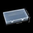 thumbnail image 2 of Rectangular Clear Plastic Storage Containers Box with Hinged Lid for Beads and Other Small Craft Items, 2 of 6
