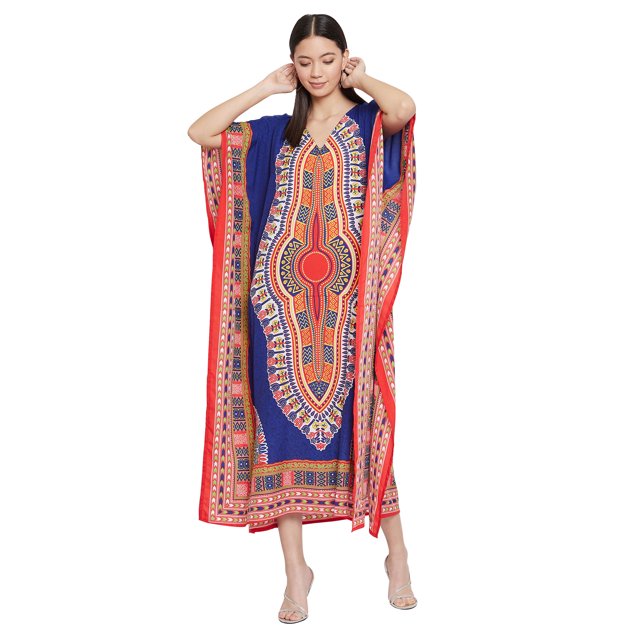 Caftans Longs pour Femmes, Robe Caftan Grande Taille, Robe de Soirée, Fête, Été, Plage, Robe d'Été, Manches Kimono, Robes Décontractées