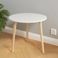 thumbnail image 4 of Table d'Appoint Ronde Moderne Détachable pour Chambre, Balcon, Salon, Table d'Accent Portable pour Café et Livres, Meuble Compact au Design Robuste à Trois Pieds, 4 of 7
