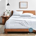 thumbnail image 3 of Bare Home Washed Sheet Set - Premium 1800 Collection - Deep Pocket - 3 Piece - Twin XL, White, 3 of 6