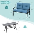 thumbnail image 2 of Patiojoy Ensemble de Causeuse et Table Mobilier Extérieur Jardin, 2 of 7