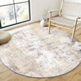 thumbnail image 2 of x Washable Area Rug for Living Room Bedroom Neutral Carpet Low Pile Soft Thin Tapis Salon Abstract Modern Vacuumable Lightweight Large Throw Rug for Dining Room Kitchen, 2 of 9
