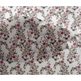 thumbnail image 4 of oneOone Viscose Chiffon Fabric Leaves & Floral Block Printed Fabric 1 Yard 42 Inch Wide, 4 of 5
