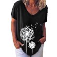 thumbnail image 1 of Birdeem Fashion Woman V Neck Printing T Shirt Blouse Tops Sweatshirt, 1 of 1