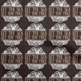 thumbnail image 1 of oneOone Cotton Cambric Light Brown Fabric Ocean Text With Texture Craft Projects Decor Fabric Printed By The Yard 42 Inch Wide, 1 of 4