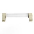 thumbnail image 2 of  Acrylic Handle, Acrylic Drawer Pulls Transparent  For Closet Hole Spacing 128 Gold, 2 of 8