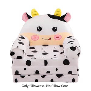 Folding Children's Sofa Backrest Armchair 2 in 1 Folding Children's Sofa Cute Cartoon Lazy Sofa Without Padding or Padding Core