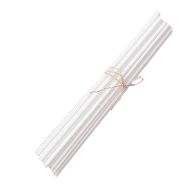 100x Bâtons Diffuseurs en Roseau Bâtons Diffuseurs en Fibre de 3 mm pour Bureau et Maison. un Lot de Bâtons Diffuseurs en Fibre Blanche avec Roseau Attachés avec une simple Corde, Conçus pour Être Utilisés avec des Diffuseurs D'Huiles Essentielles. Chaque Bâton Mesure 0,3 cm de Diamètre et 20 cm de Longueur, Convient aux Salons, Chambres, Cuisines, Salles de Bain, Bureaux et Voitures. Fabriqué à Partir d'Un Matériau en Fibre Écologique, Ces Bâtons Sont Idéals pour Libérer un Parfum Sans Besoin d