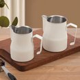 thumbnail image 4 of <p>Milk Pitcher Cup, 450ML Milk Frothing Pitcher 304 Stainless Steel Drip Free  For Home</p>, 4 of 7