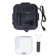 thumbnail image 2 of 2.5L Electric French Fries Fryer, 1000W Temperature Adjustable Square Stainless Steel Electric Deep Fryer for Chicken Onion Ring, 2 of 7